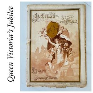 👑 Royal Family Memorabilia Queen Victoria’s Jubilee 1887 Newspaper 👸🏻✨